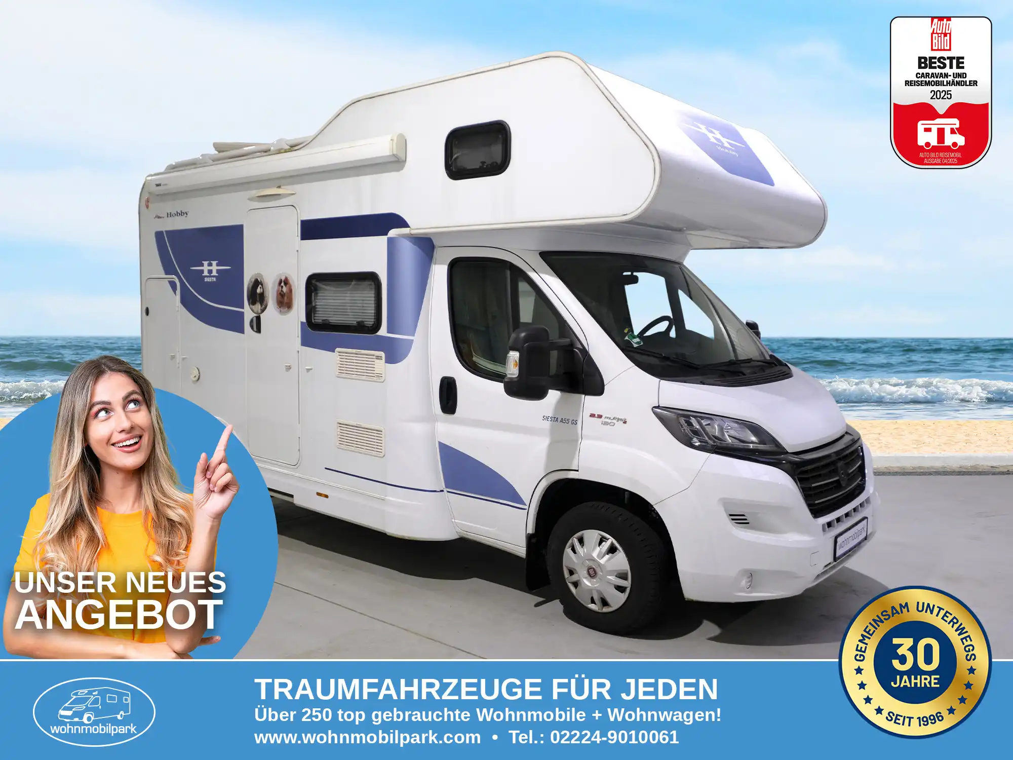 HOBBY Siesta A 55 GS Alkoven gebraucht kaufen in Bad Honnef